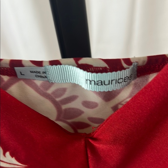 Maurices Red and White Embellished Cocktail Dress - Picture 2 of 3